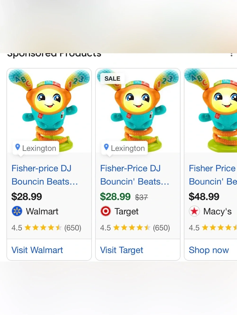 Fisher-Price Turquoise & Orange Interactive Baby Toy